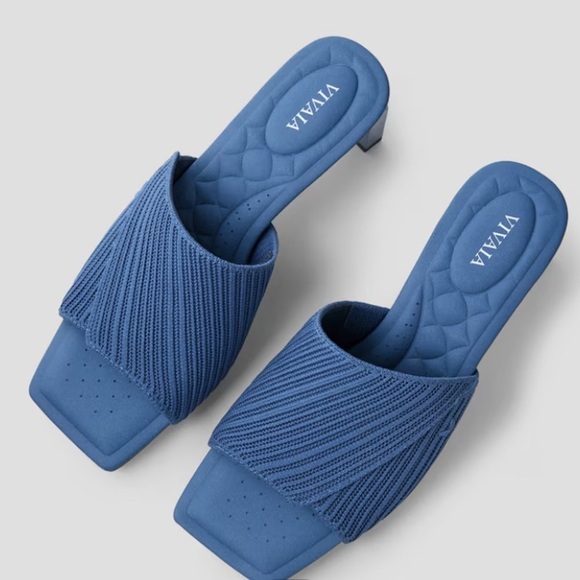 VIVAIA Blue Women's Heeled Sandals - Picture 6 of 12